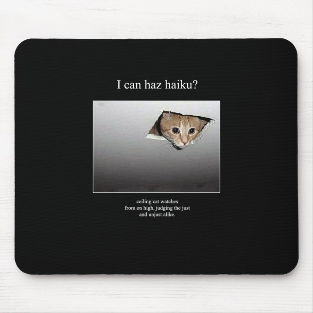 Tapis De Souris mousepad du chat 18 de haiku (Devant)