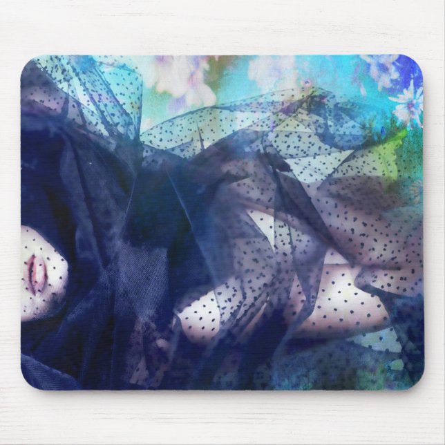 Tapis De Souris Mousepad du coeur voilé (Devant)