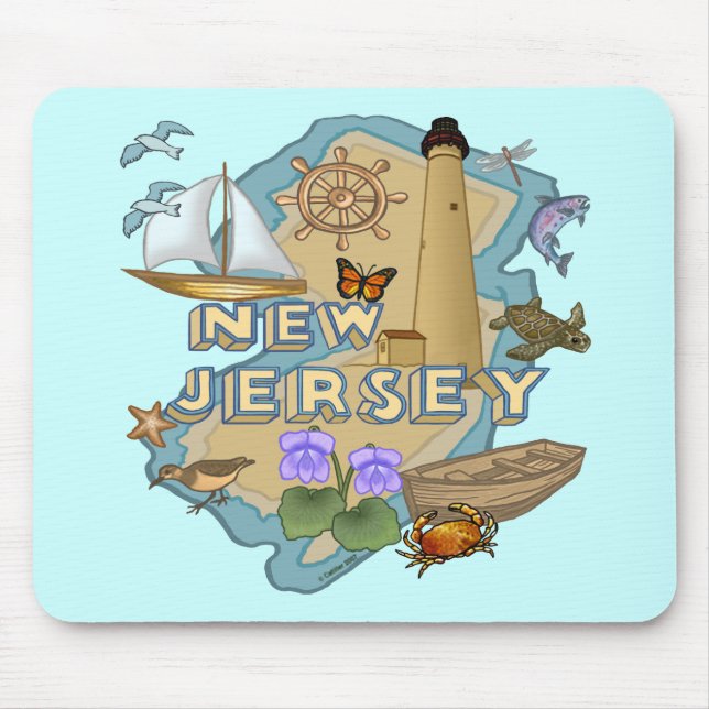 Tapis De Souris Mousepad du New Jersey (Devant)