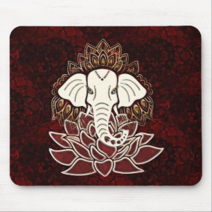 Tapis De Souris Mousepad, éléphant blanc
