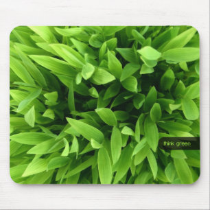 Tapis De Souris Mousepad en bambou vert