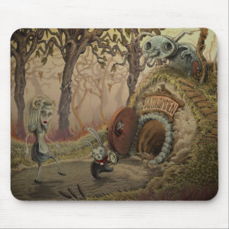 Tapis De Souris Mousepad "en bas de terrier de lapin"
