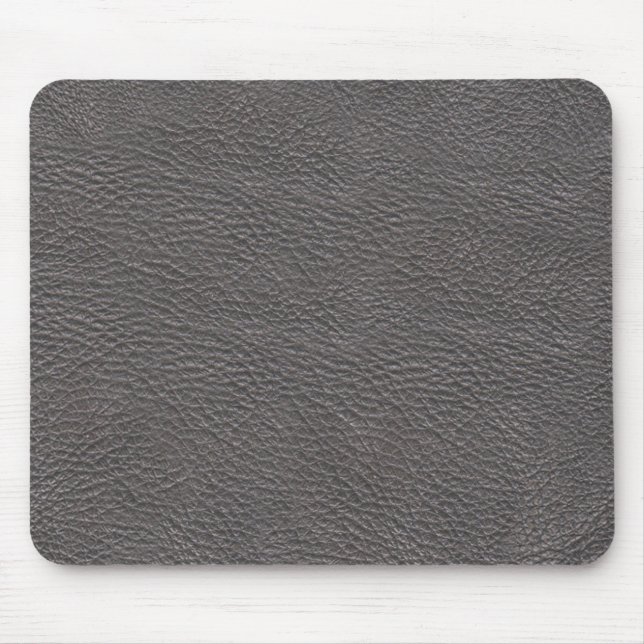 Tapis De Souris Mousepad en cuir gris de texture (Devant)