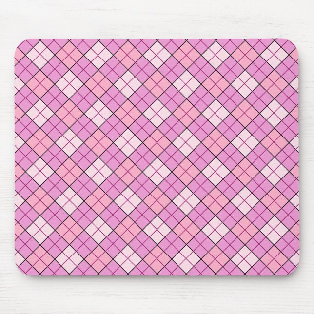 Tapis De Souris Mousepad en plastique rose (Devant)