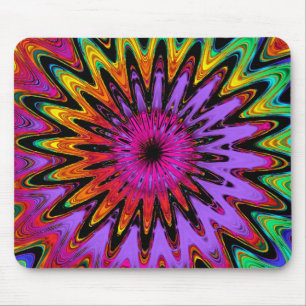 Tapis De Souris Mousepad en spirale abstrait moderne