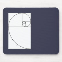 Mousepad en spirale de Fibonacci