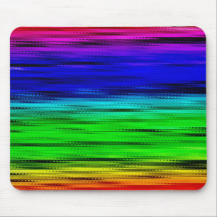 Tapis De Souris Mousepad en verre arc-en-ciel
