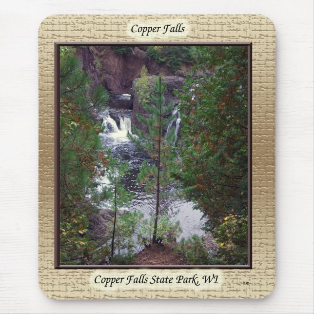 Tapis De Souris Mousepad encadré de Copper Falls (Devant)