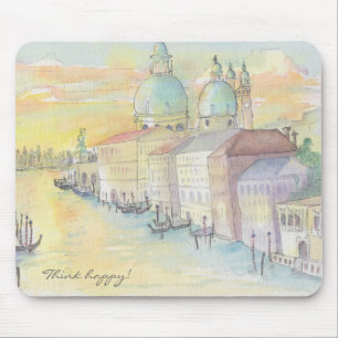 Tapis De Souris Mousepad "Esquisse d'aquarelle de Venise"