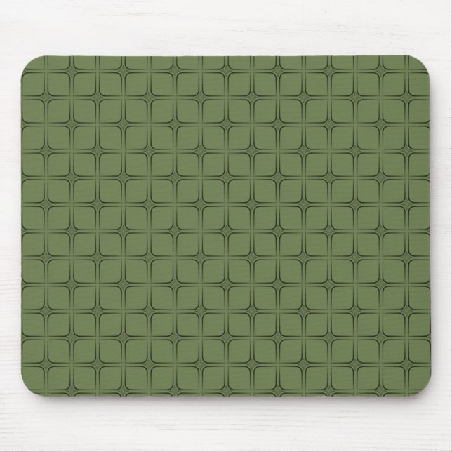 Tapis De Souris Mousepad Fabrique Rétro, Vert Cèdre (Devant)