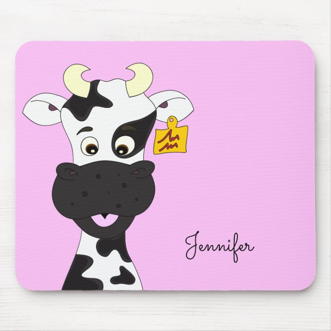 Tapis De Souris Mousepad fait sur commande de filles de vache de (Devant)