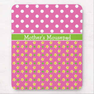 Tapis De Souris Mousepad fait sur commande : Primevères et polkas
