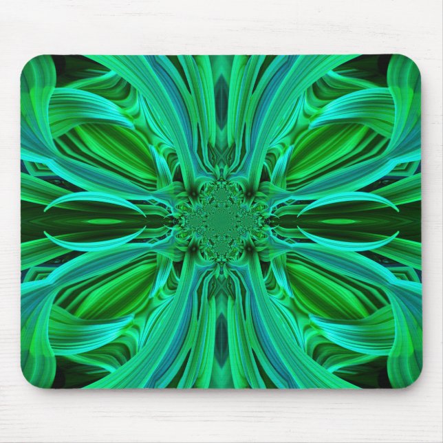 Tapis De Souris Mousepad Feuille verte (Devant)