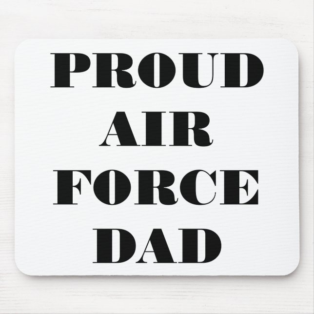 Tapis De Souris Mousepad Fier papa de la Force aérienne (Devant)
