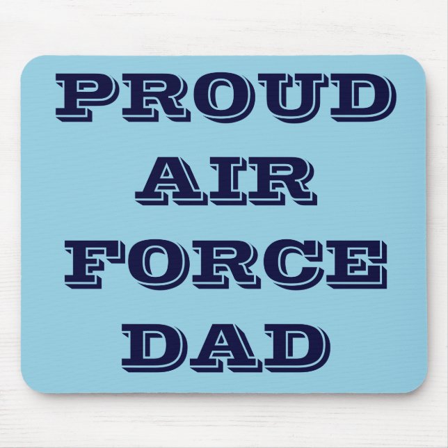Tapis De Souris Mousepad Fier papa de la Force aérienne (Devant)