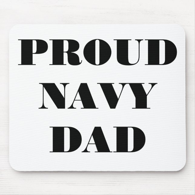 Tapis De Souris Mousepad Fier père de la marine (Devant)