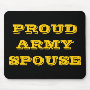 Tapis De Souris Mousepad fière épouse de l'armée