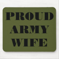Mousepad Fière épouse de l'armée
