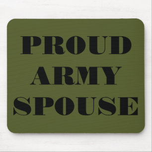 Tapis De Souris Mousepad fière épouse de l'armée