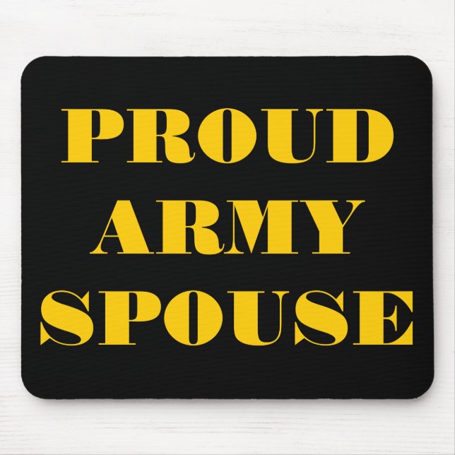 Tapis De Souris Mousepad fière épouse de l'armée (Devant)