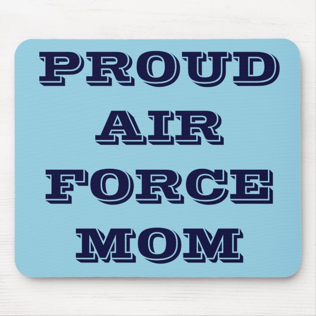 Tapis De Souris Mousepad Fière maman de la Force aérienne (Devant)