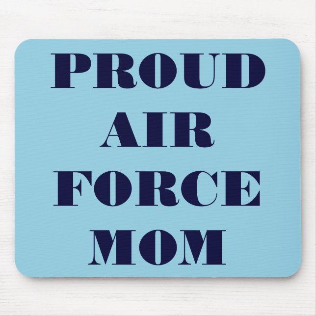 Tapis De Souris Mousepad Fière maman de la Force aérienne (Devant)