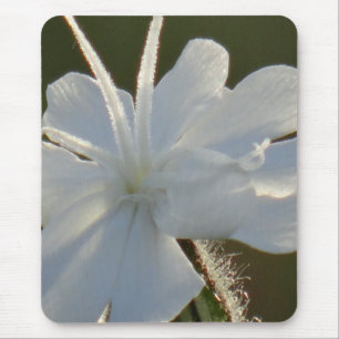 Tapis De Souris Mousepad fleur blanche brillante