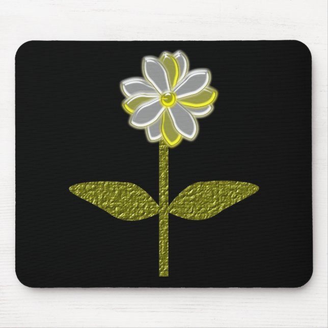 Tapis De Souris Mousepad Fleur Faisant Briller (Devant)