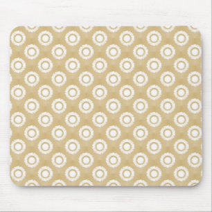 Tapis De Souris Mousepad Fleur Funky Beige doux
