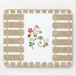 Tapis De Souris Mousepad Floral