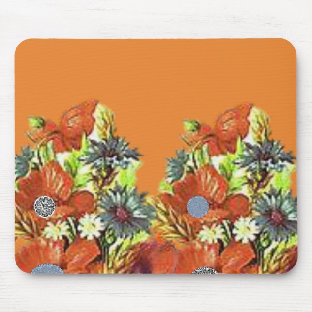 Tapis De Souris Mousepad Floral (Devant)