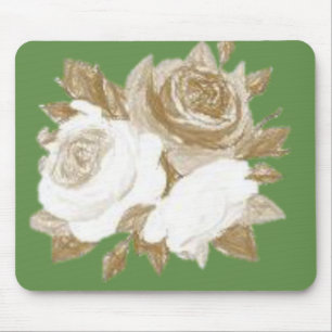 Tapis De Souris Mousepad Floral