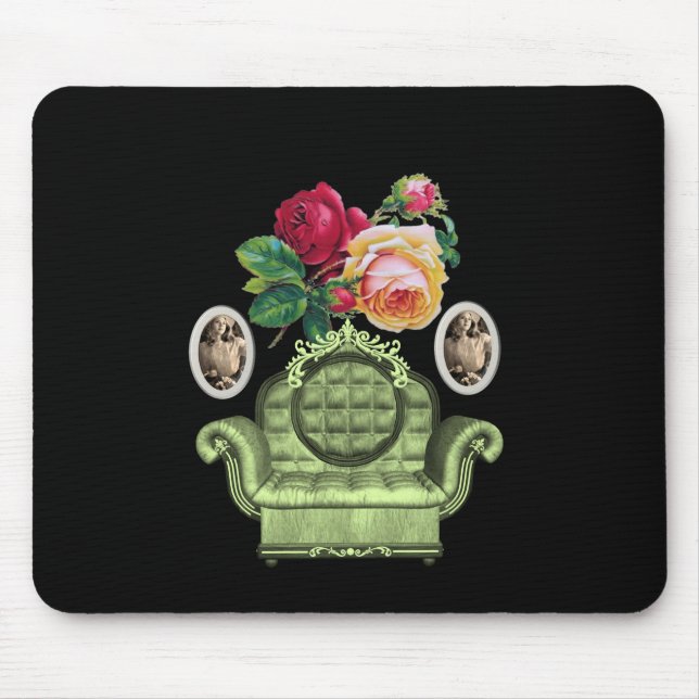 Tapis De Souris Mousepad Floral (Devant)