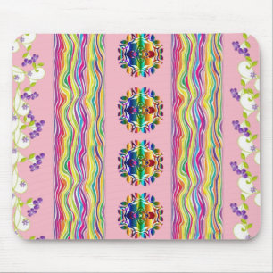 Tapis De Souris Mousepad Floral