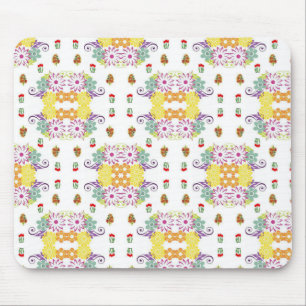 Tapis De Souris Mousepad Floral