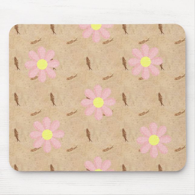 Tapis De Souris Mousepad Floral (Devant)