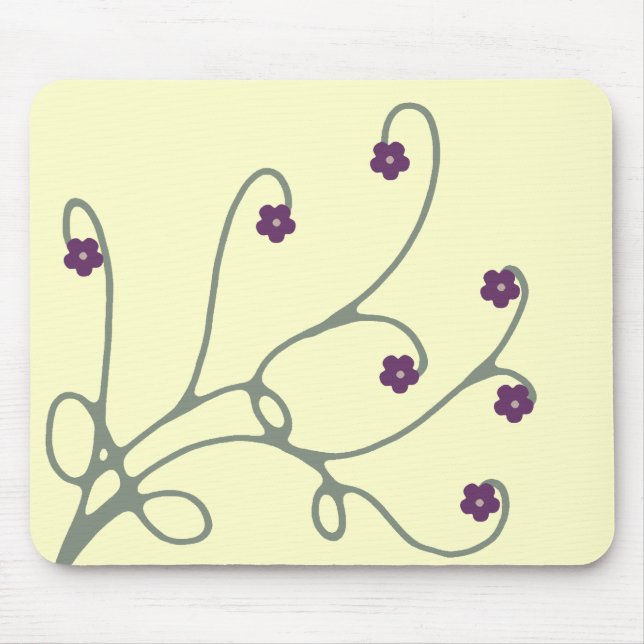 Tapis De Souris Mousepad floral (Devant)