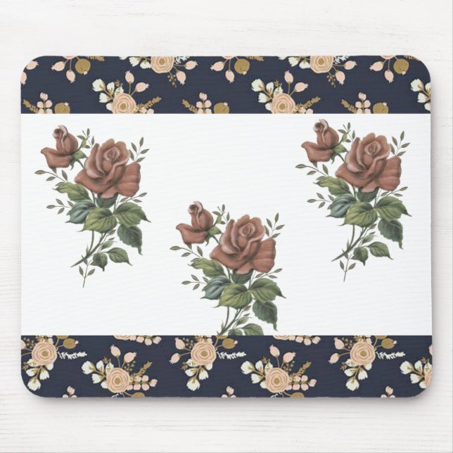 Tapis De Souris Mousepad Floral (Devant)