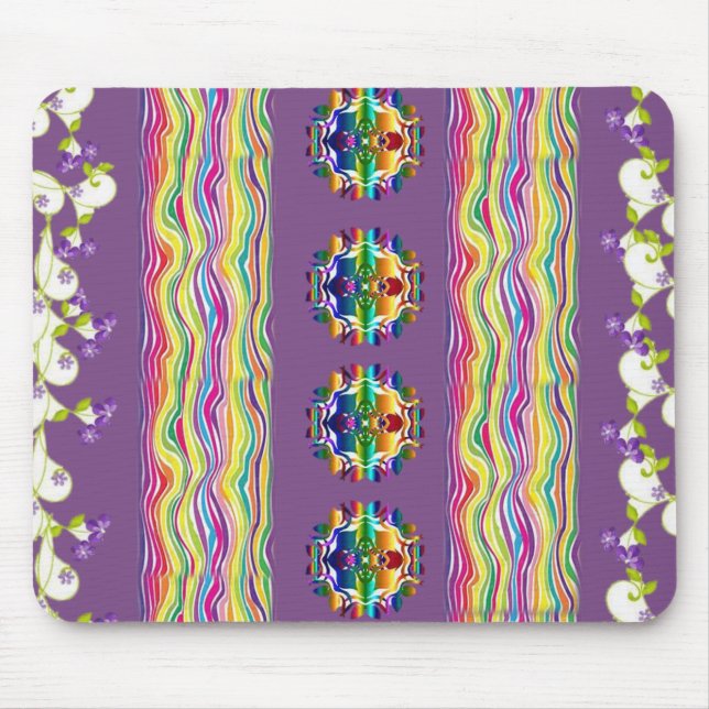 Tapis De Souris Mousepad Floral (Devant)
