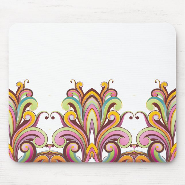 Tapis De Souris Mousepad Floral (Devant)