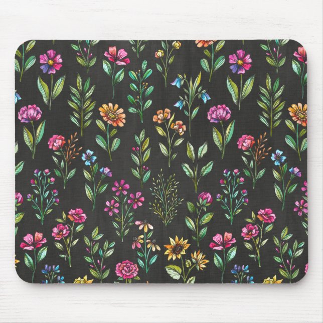 Tapis De Souris Mousepad floral (Devant)