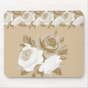 Tapis De Souris Mousepad Floral