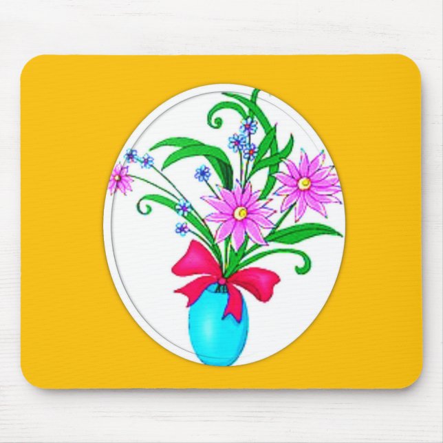 Tapis De Souris Mousepad Floral (Devant)