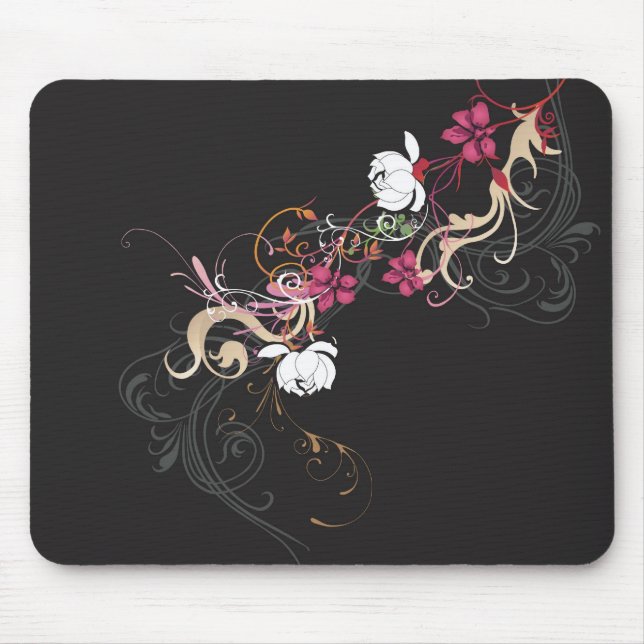 Tapis De Souris Mousepad floral (Devant)