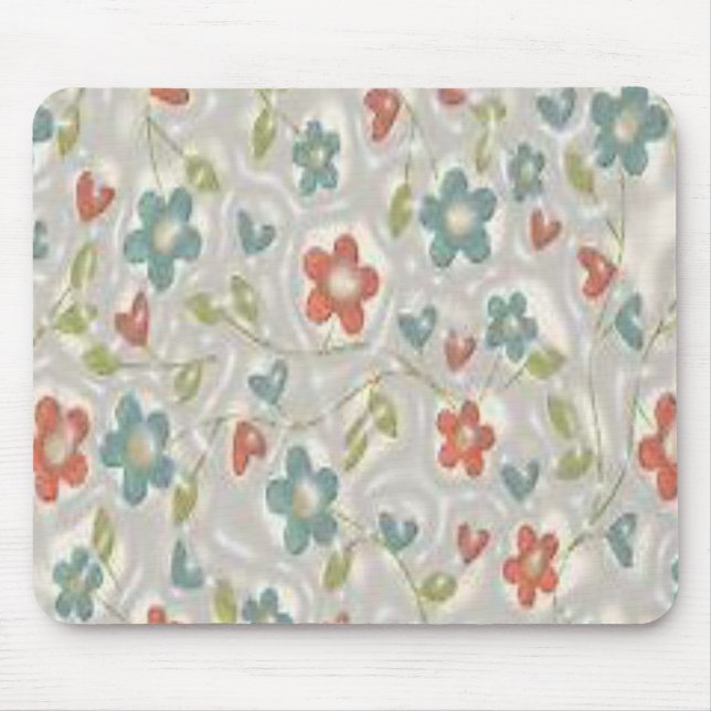 Tapis De Souris Mousepad Floral (Devant)