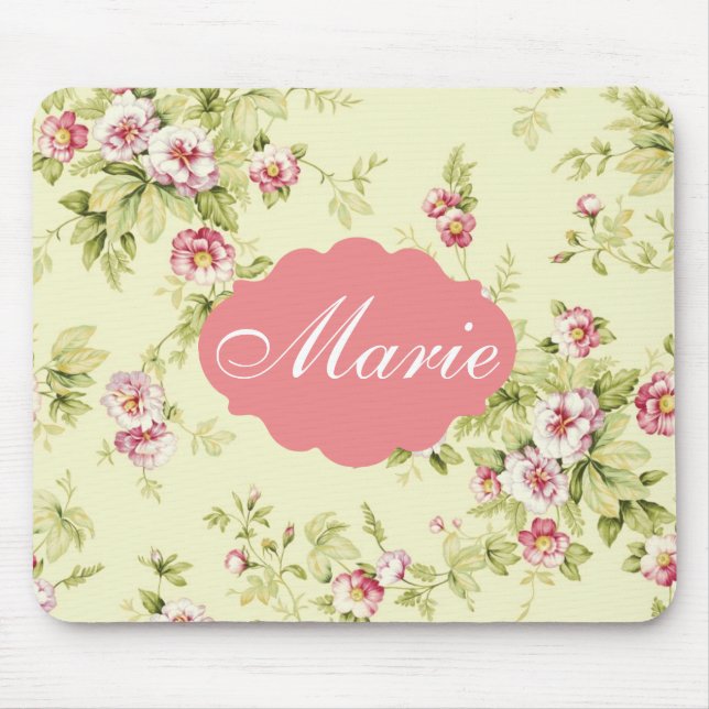 Tapis De Souris Mousepad floral élégant (Devant)