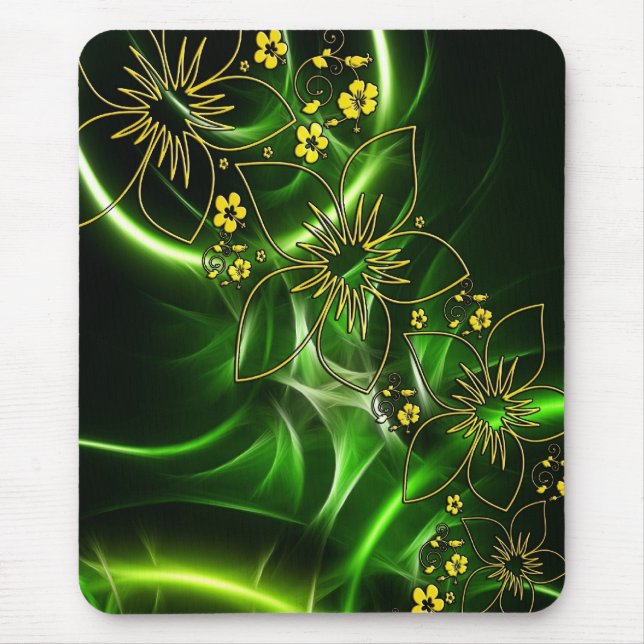 Tapis De Souris Mousepad floral élégant (Devant)