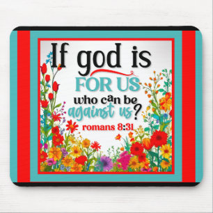 Tapis De Souris Mousepad Floral Inspirationnel