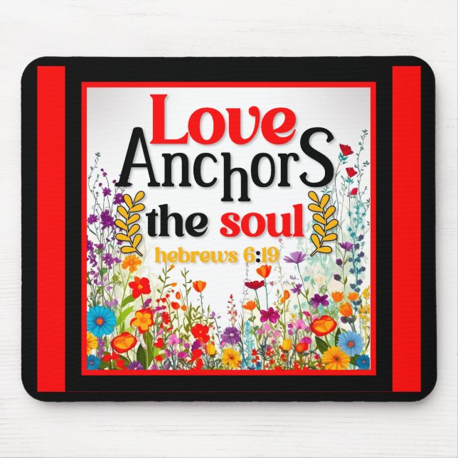 Tapis De Souris Mousepad Floral Inspirationnel (Devant)