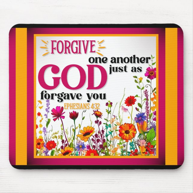 Tapis De Souris Mousepad Floral Inspirationnel (Devant)